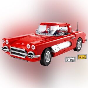 Retired LEGO Icons Red Corvette-with Instruction Book